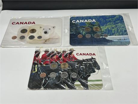 3 ROYAL CANADIAN MINT COIN SETS