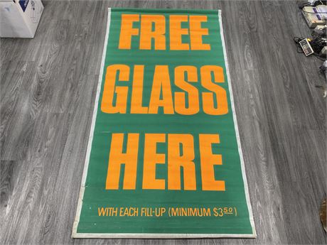 60’S GAS STATION BANNER (37”X65”)