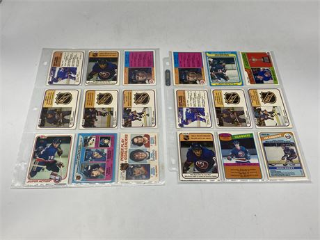 18 VINTAGE MIKE BOSSY CARDS