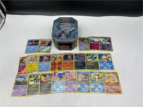 400 POKÉMON CARDS IN TIN - FEW 90’S CARDS