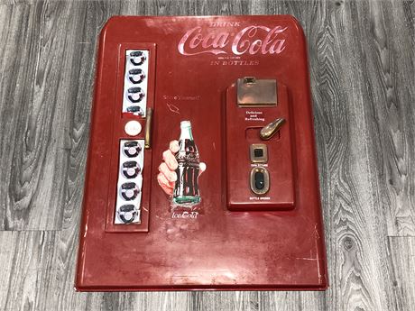1989 COCA-COLA CLASSIC COOLER PLASTIC AD WALL HANGING BY PAUL FLUME IDEAS 26X34”