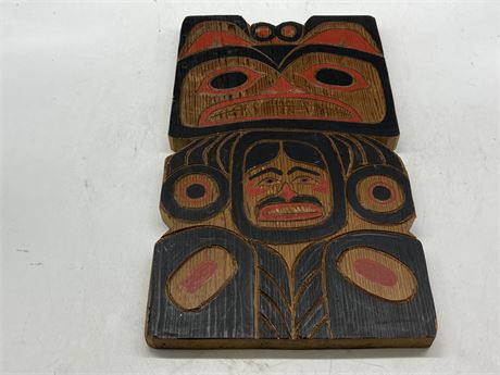 SIGNED INDIGENOUS CARVING (10”x17”)