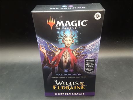 SEALED - MAGIC THE GATHERING WILDS OF ELDRAINE FAE DOMINION - COMMANDER