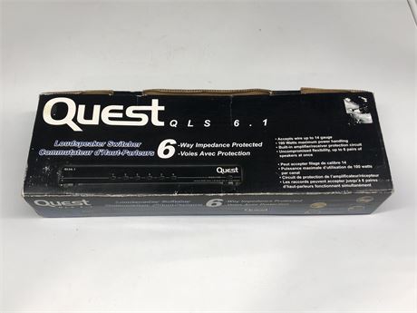 QUEST LOUD SPEAKER SWITCHING BOX UP TO SIX PAIRS OF SPEAKERS