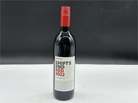 SEALED 2012 SHIFT’S END RED WINE - MAC & FITZ / OKANAGAN VALLEY