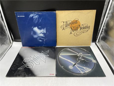 4 MISC RECORDS - VG (SCRATCHED)