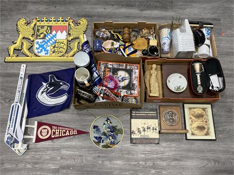 4 BOXES OF COLLECTIBLES