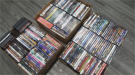 AROX. 200  DVD'S (3 BOXES)