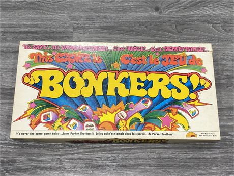 VINTAGE 1978 BONKERS BOARD GAME - COMPLETE