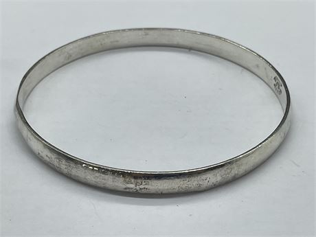 STERLING SILVER BANGLE - STAMP MEXICO EAGLE (15.3 GRAMS)