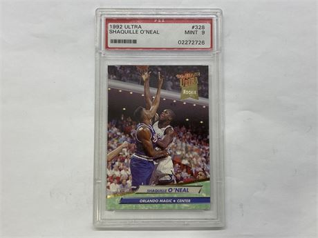 PSA 9 SHAQUILLE O’NEAL 1992 ULTRA ROOKIE CARD
