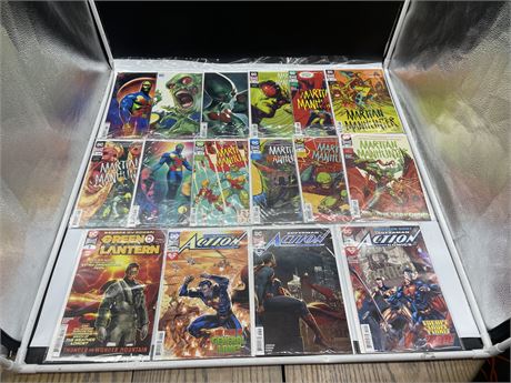 16 ASSORTED DC COMICS INCL: SUPERMAN ACTION COMICS #997-999, MARTIAN MANHUNTER