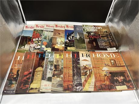 16 HOME MAGAZINES FROM 1950’s & 60’s
