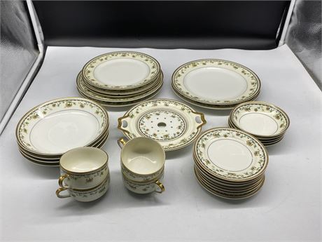 30 PIECES OF LIMOGES CHINA - FEW HAVE CHIPS