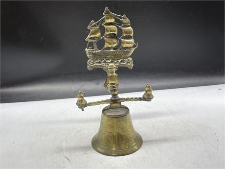 LARGE BRASS SHIP BELL