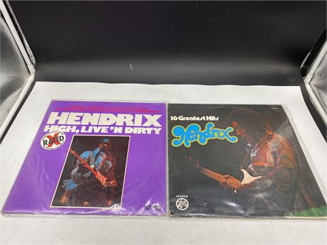 2 JIMI HENDRIX RECORDS - VG+