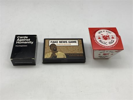 3 CARD GAMES / QUIZE GAMES