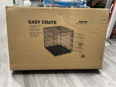 NEW IN BOX EASY CRATE MEDIUM DOG KENNEL
