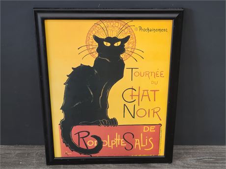 FRENCH BLACK CAT POSTER (21.5"x17")