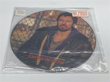 BRUCE SPRINGSTEEN - STREETS OF PHILADELPHIA PICTURE DISC - EXCELLENT (E)