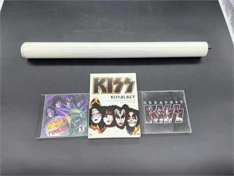 THE ULTIMATE KISS COLLECTION, KISS CDS/GAME , & KISS POSTER