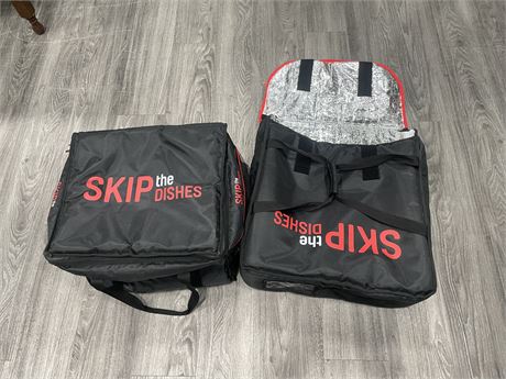 2 NEW SKIP THE DISHES BAGS
