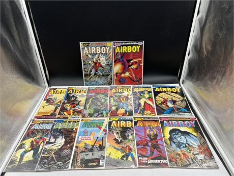 14 MISC AIRBOY COMICS INCLUDING #1 & #5