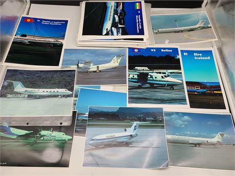 LOT OF AIRLINE PHOTOS