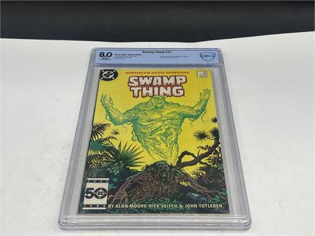 CBCS GRADED 8.0 SWAMP THING #37