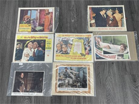 LOT OF VINTAGE MOVIE LOBBY CARDS - LARGEST IS 11” X 15”