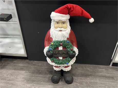SANTA HOLDING WELCOME SIGN DECORATION (39” tall)