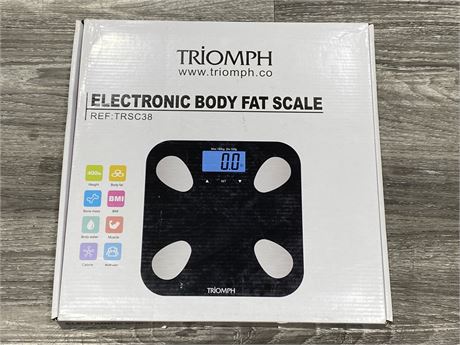 NEW TRIOMPH ELECTRONIC BODY FAT SCALE