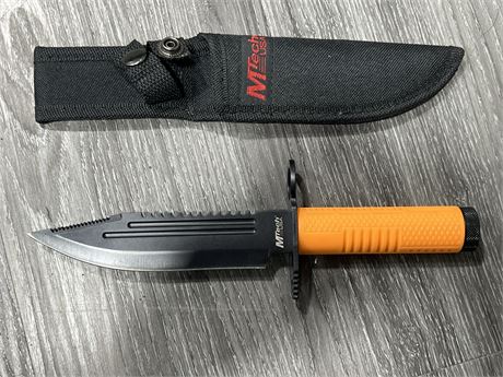 NEW MTECH USA KNIFE W/ SHEATH - 9.5” LONG
