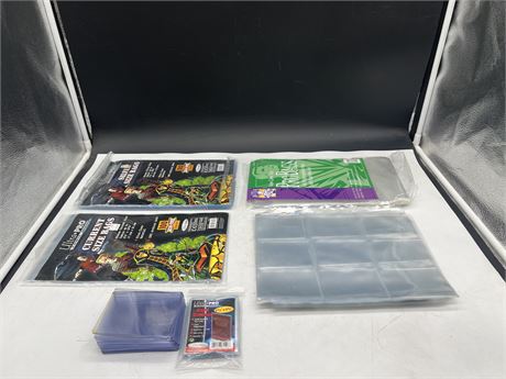 LOT OF NEW COMIC SLEEVES & SPORTS CARD SLEEVES / TOP HOLDERS