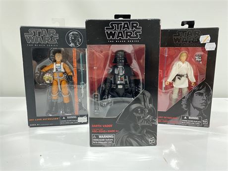 3 NEW STAR WARS COLLECTABLE FIGURES