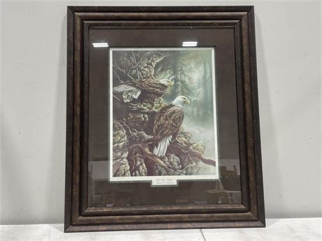 SIGNED FRAMED “OVER THE EDGE” BY MICHAEL F. CALANDRA W/ ARTISTS PROOF 36/50