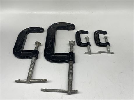 4 NEW MASTER CRAFT “C” CLAMPS