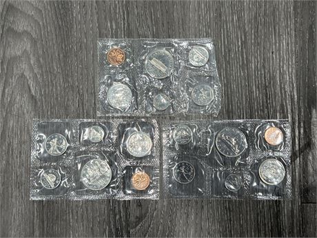 (3) 1970’s UNCIRCULATED RCM COIN SETS