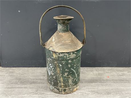 LARGE VINTAGE OIL CAN (22” TALL)
