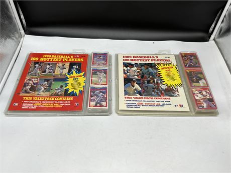 SEALED 1989 & 1990 MLB VALUE PACKS