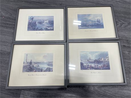 4 VINTAGE PICTURES OF EASTERN CANADA 12”x9”