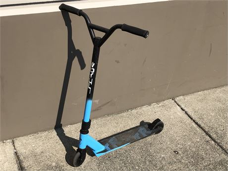 BLACK AND BLUE SCOOTER