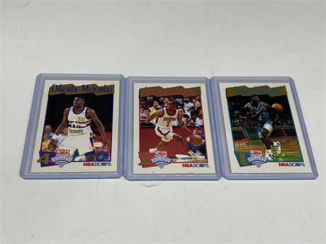 (3) 1991 NBA HOOPS TOP DRAFT PICKS CARDS