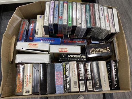LOT OF CASSETTES & VHS’