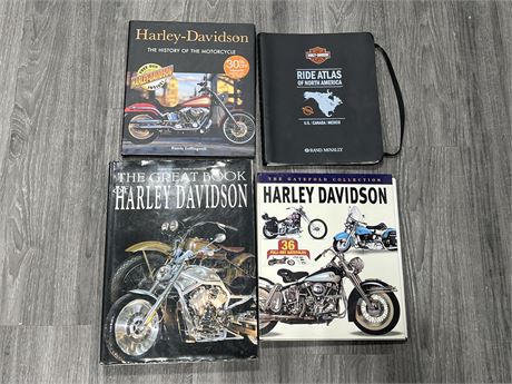 4 HARLEY DAVIDSON BOOKS
