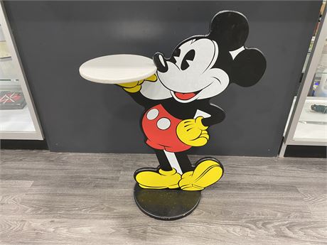 VINTAGE MICKEY MOUSE SERVING STAND MADE IN CANADA (30” tall)