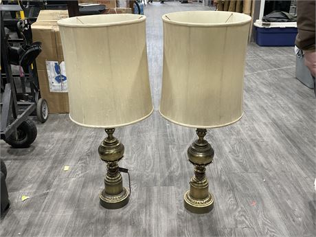 38” TALL VINTAGE LAMPS