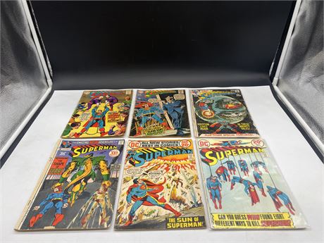 6 SUPERMAN COMICS