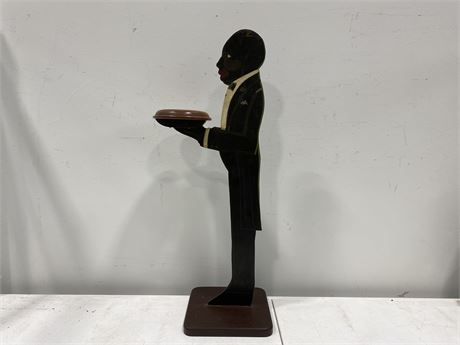 EARLY WOODEN BLACK AMERICANA BUTLER (34” TALL)