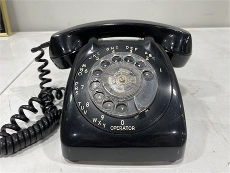 1960’S BLACK ROTARY PHONE (CUT CORD)